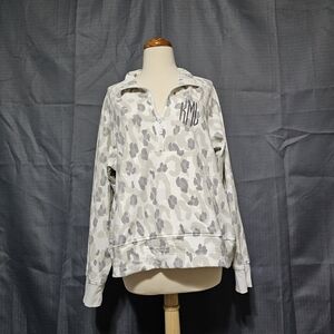 NWT MarleyLilly Monogram KML Quarter Zip Pullover L/XL